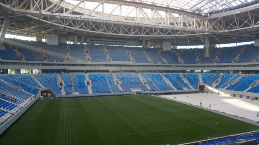 Estadio de San Petersburgo cambia de césped para Copa Confederaciones