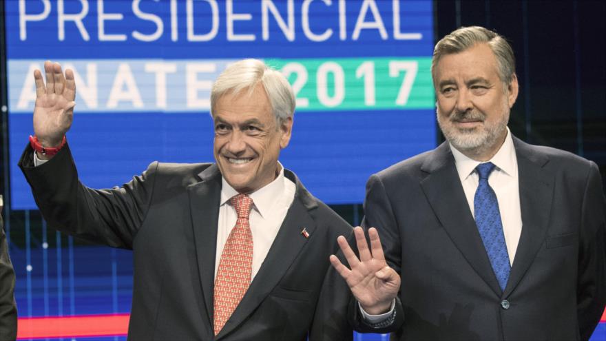 Derechista Piñera y socialista Guillier van a balotaje por presidencia de Chile