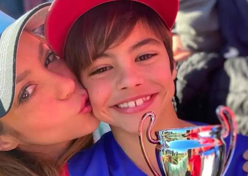 Imagen de archivo de Shakira y Milan Piqué, su hijo mayor.