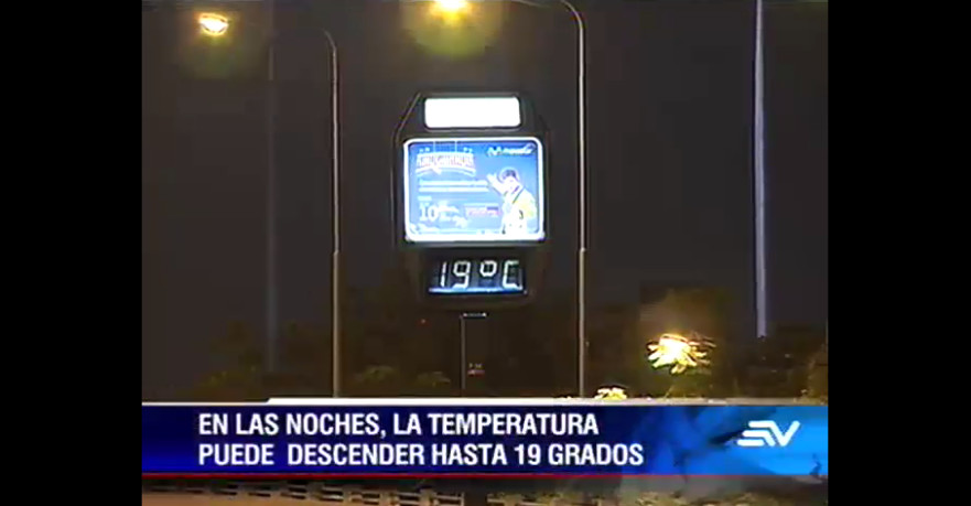 ¿Es normal el intenso frío en la noche y el calor durante el día en Guayaquil?
