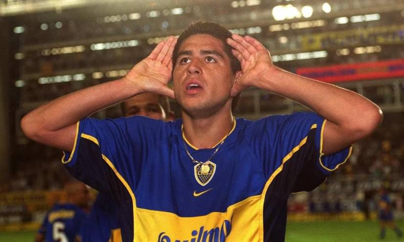 Juan Román Riquelme, en una foto de archivo con Boca Juniors.