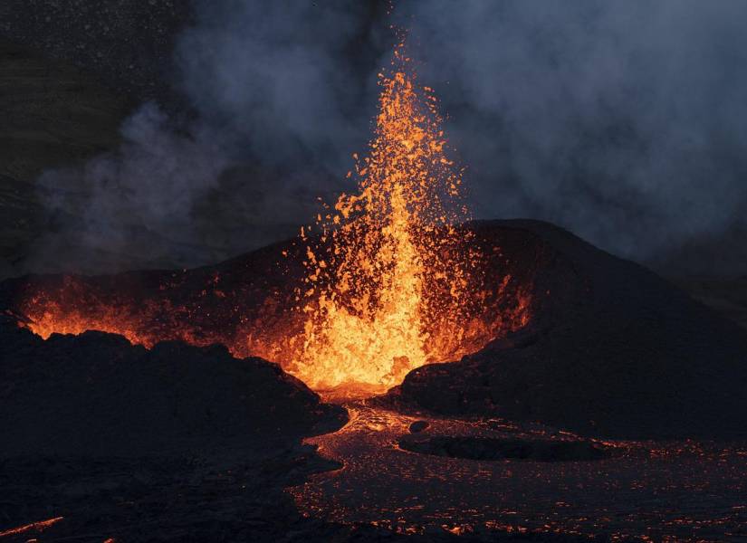 Imagen referencial: Erupción volcánica.