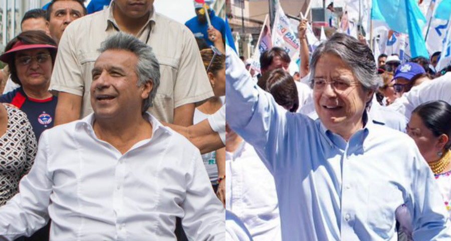 Lenín Moreno y Guillermo Lasso siguen liderando encuestas presidenciales