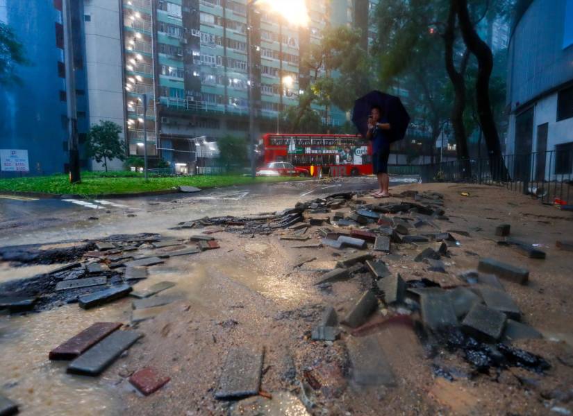 Las lluvias en Hong Kong son las más fuertes en 140 años