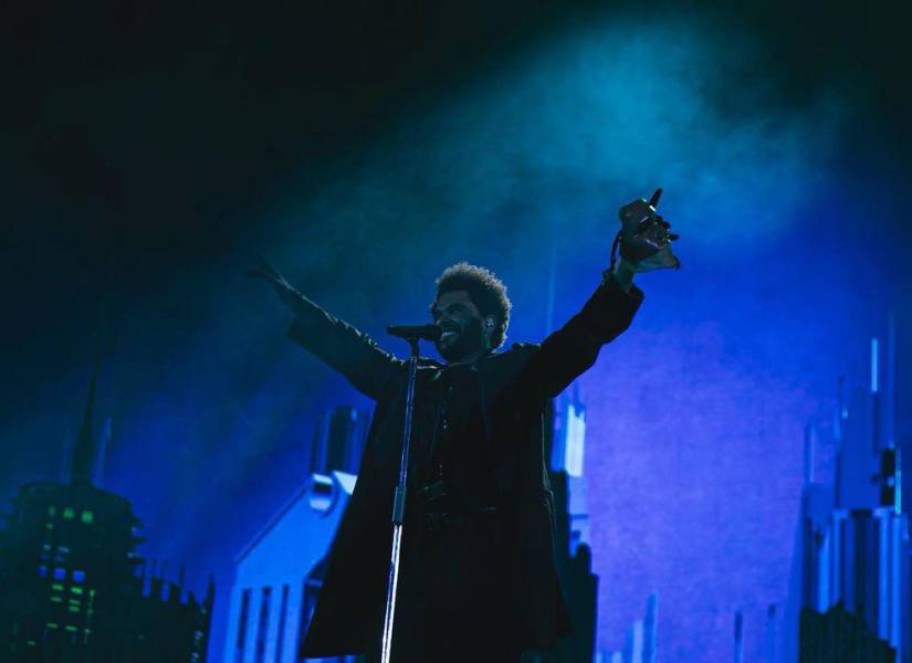 The Weeknd en uno de sus conciertos