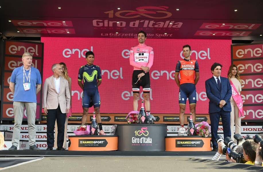 Tom Dumoulin deja a Nairo Quintana sin el Giro de Italia