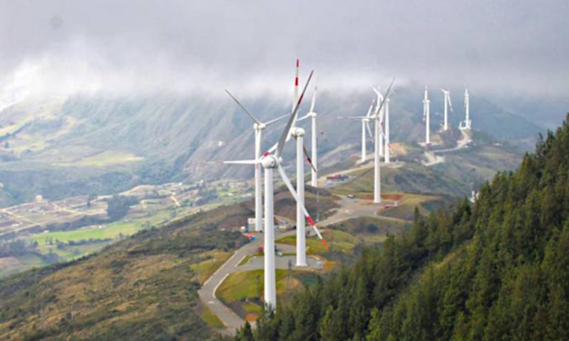 Desde 2013 funciona Villonaco I, la primera central eólica que se construyó en Ecuador.