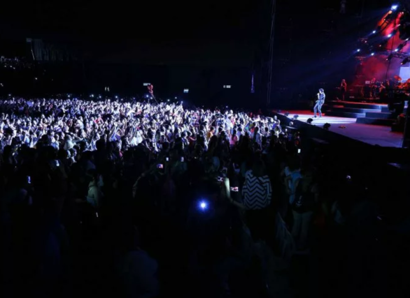 Imagen de un concierto de Chayanne en Quito.