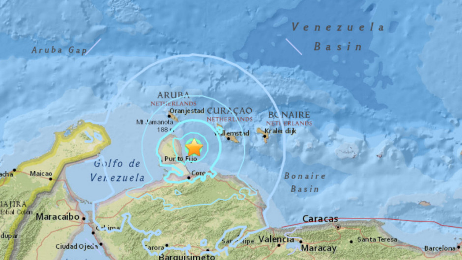 Un sismo de 5,5 sacude las costas de Venezuela