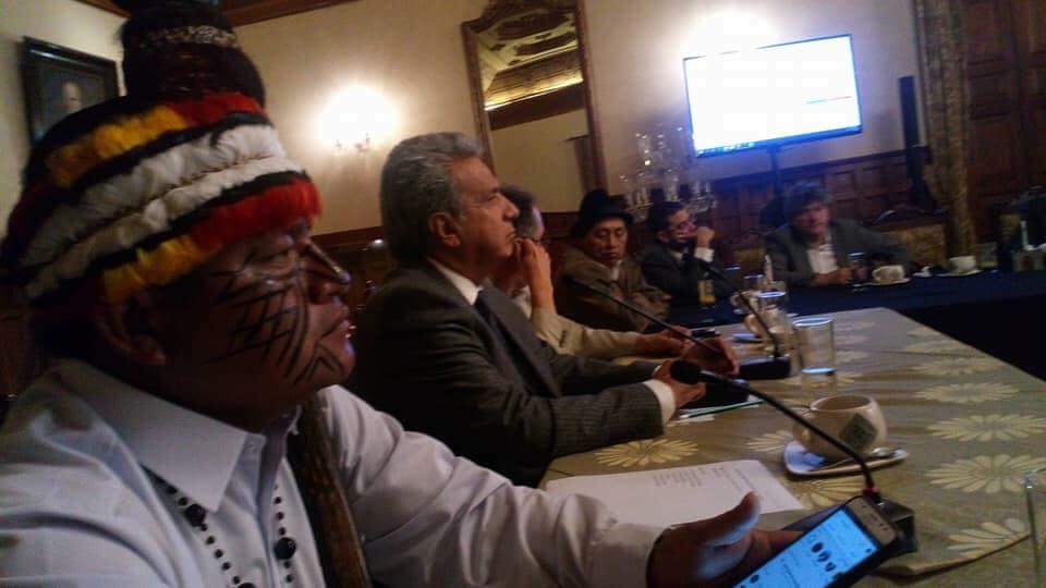 Dirigentes indígenas expresan respaldo al Gobierno para consulta popular