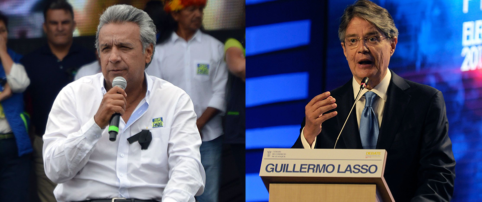 Moreno y Lasso lideran los resultados de los comicios, según exit poll de Cedatos