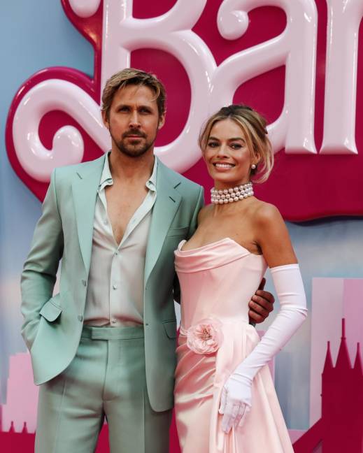 Ryan Gosling y Margot Robbie, protagonistas de Barbie.