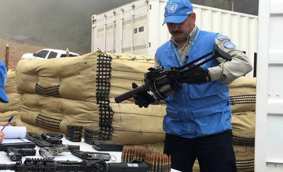 Las FARC concluyen histórica entrega de armas a la ONU en Colombia