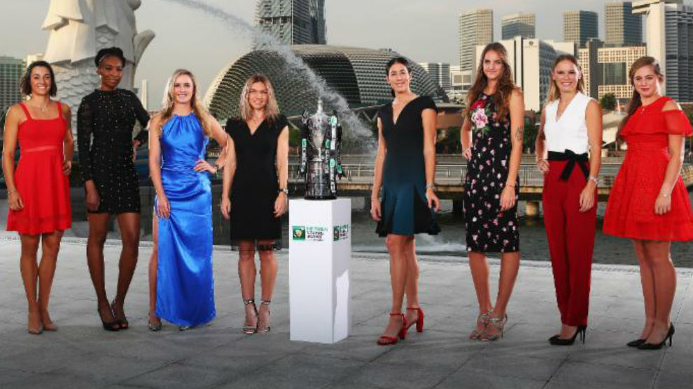 Definidos los grupos para el Masters WTA de Singapur