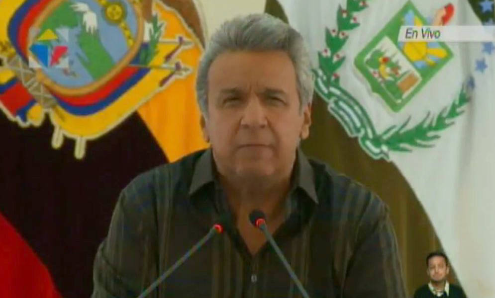 Presidente Lenín Moreno desde Babahoyo: “Los allanamientos continuarán”