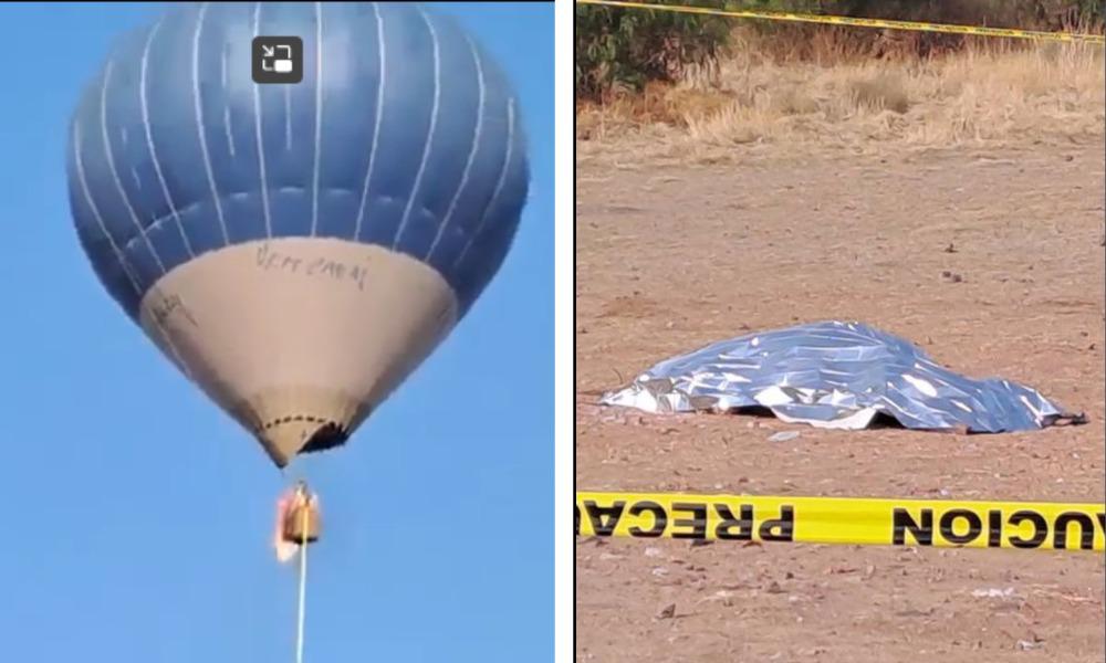 Dos muertos al incendiarse un globo aerostático en pleno vuelo en México