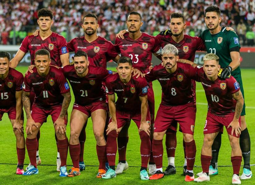 Imagen referencial de la plantilla de Venezuela.