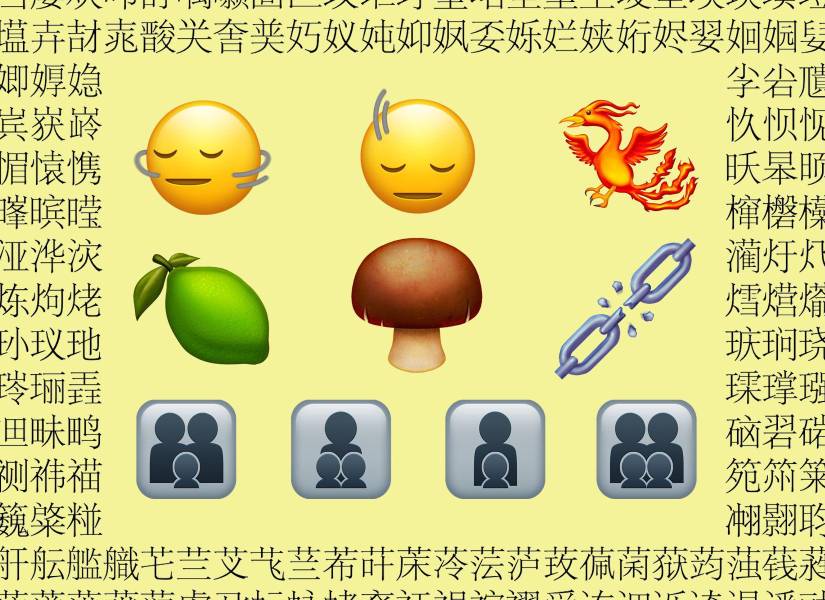 Pack de emojis y caracteres CJK de Unicode 15.1