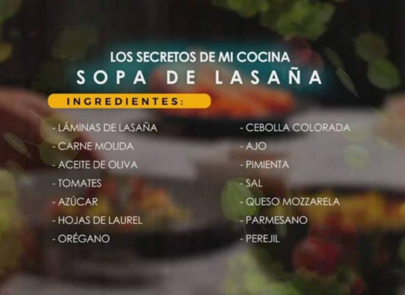 Te mostramos los ingredientes que necesitas para preparar en casa