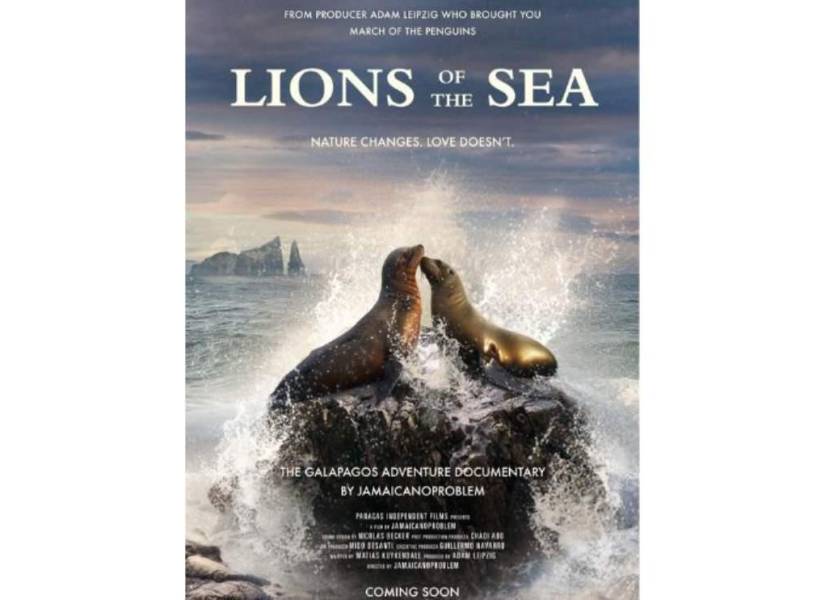 Lions of the Sea fue grabado en Galápagos, mostrando sitios que antes no habían sido filmados