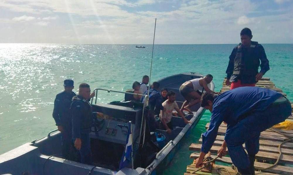 Cuatro migrantes ecuatorianos fueron rescatados en la costa caribeña de Nicaragua