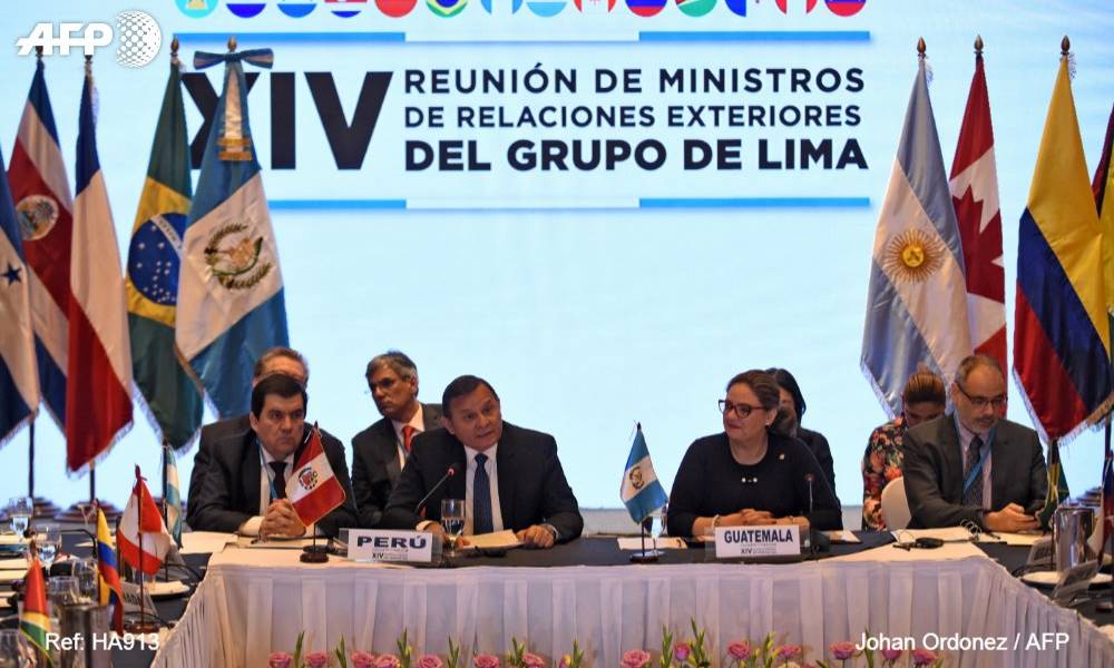 Grupo de Lima debate salida a crisis venezolana