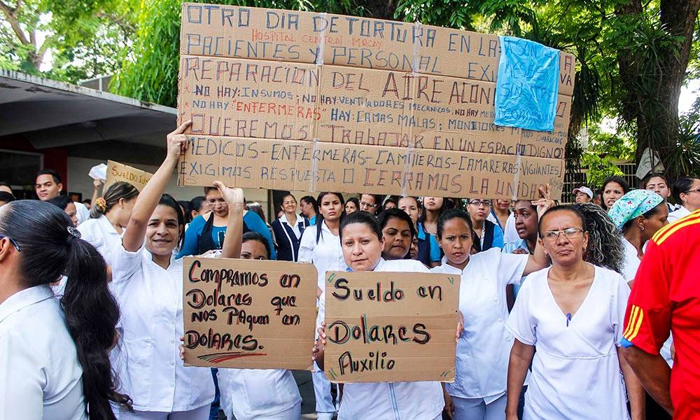 Preocupación por paro de enfermeros en Venezuela