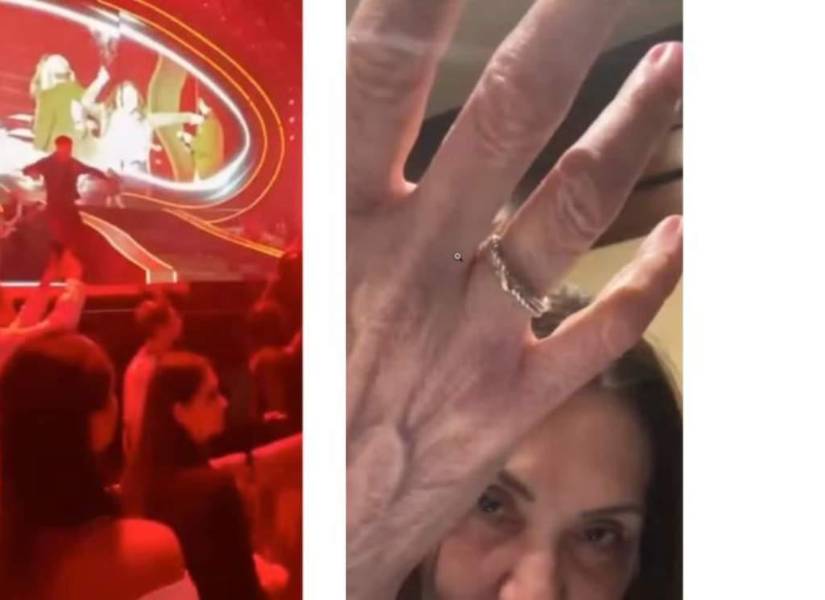 Al concierto de RBD en Miami, Ana y Silvana habrían asistido juntas. En un live la artista mostró su anillo de casada