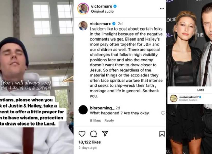 El suegro del músico le dio like y compartió en su Instagram la publicación del pastor donde se pedían oraciones para salvar el matrimonio de la joven pareja