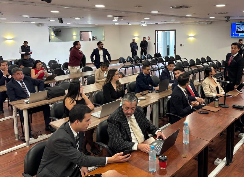 Imagen de los abogados de los procesados del caso Triple A