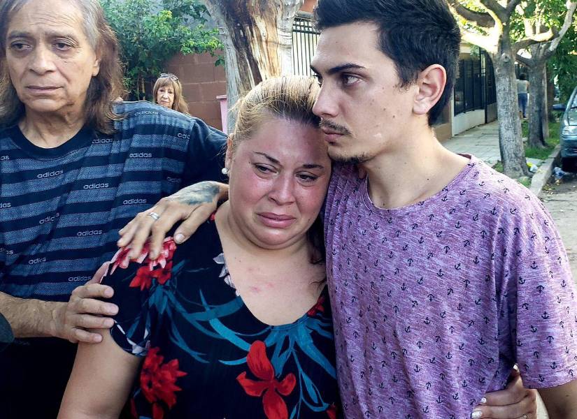 Belén junto a familiares.