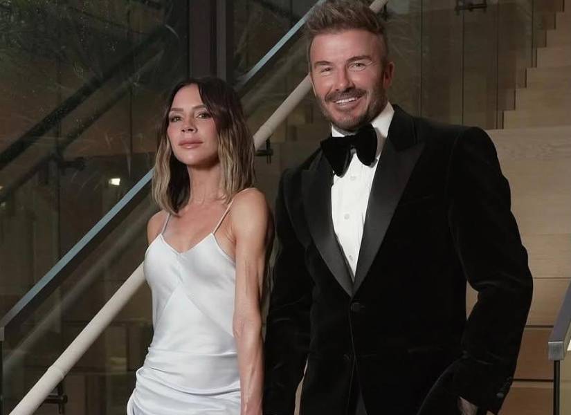 Los esposos Beckham.