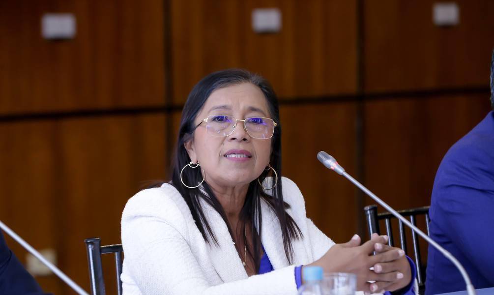 Presidenta de la Asamblea, Guadalupe Llori, denuncia conspiración en marcha