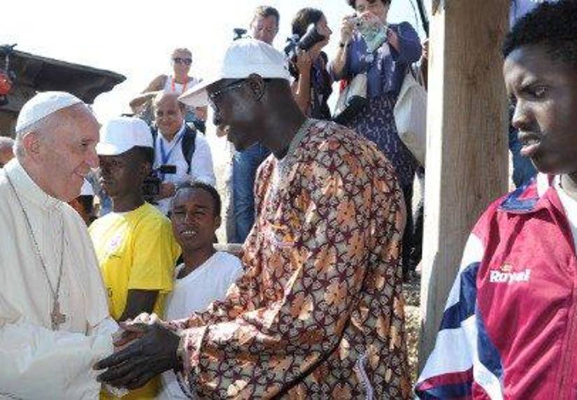 Primer viaje del Papa Francisco, isla de Lampedusa.