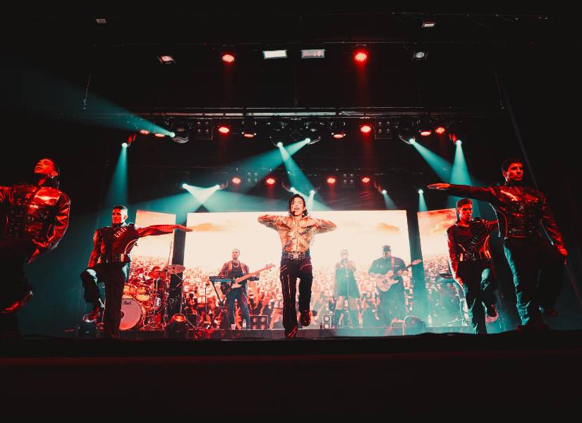 Sergio Cortés en su presentación en Estados Unidos.