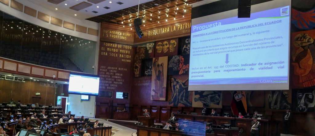 Asamblea inició debate de enmiendas constitucionales