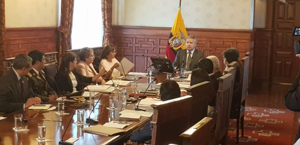 Cosepe desclasificó información de audio filtrado del presidente Moreno sobre periodistas