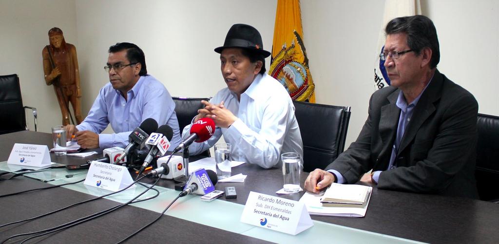 Gobierno creará mancomunidad para enfrentar escasez de agua potable en Esmeraldas