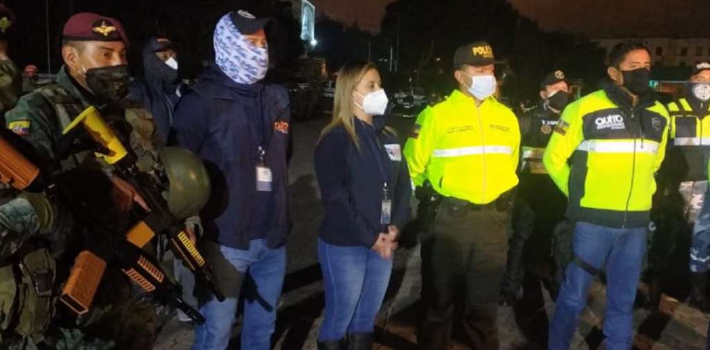 Más de 1.500 uniformados desplegados en Quito por toque de queda