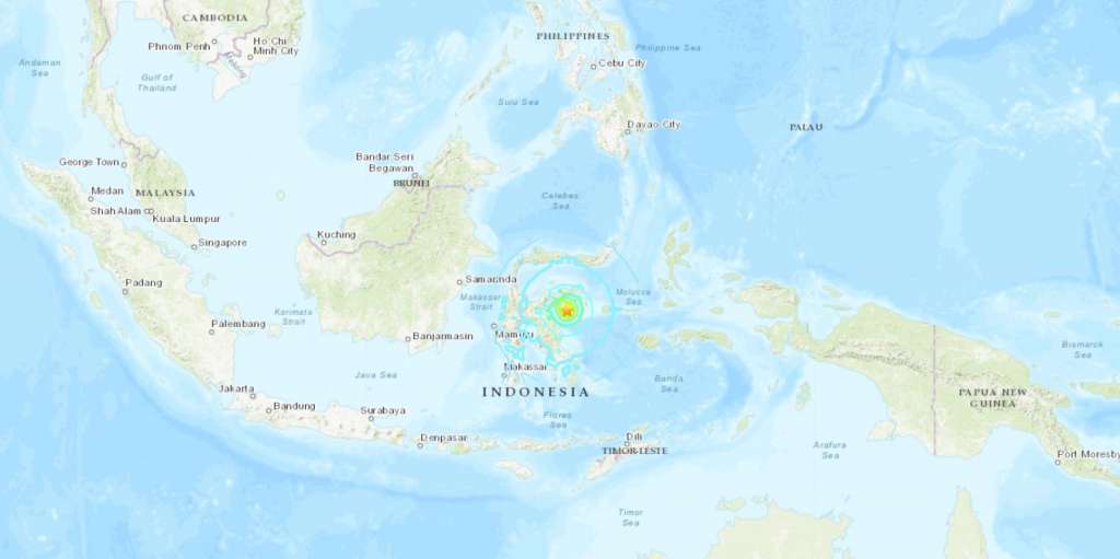 Terremoto de magnitud 6,8 sacude Indonesia