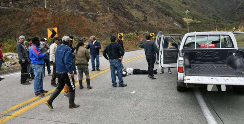 Muere atropellado durante protestas en Azuay
