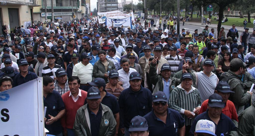 Conflicto de ideas en marchas por el Día del Trabajo en Quito