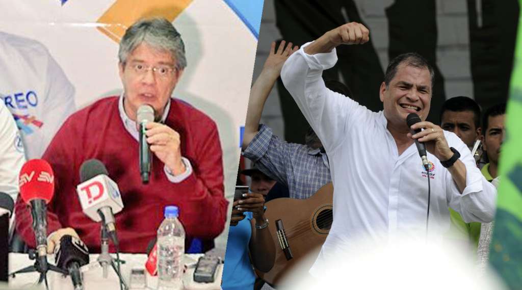 Guillermo Lasso y Rafael Correa continúan su periplo en octavo día de campaña