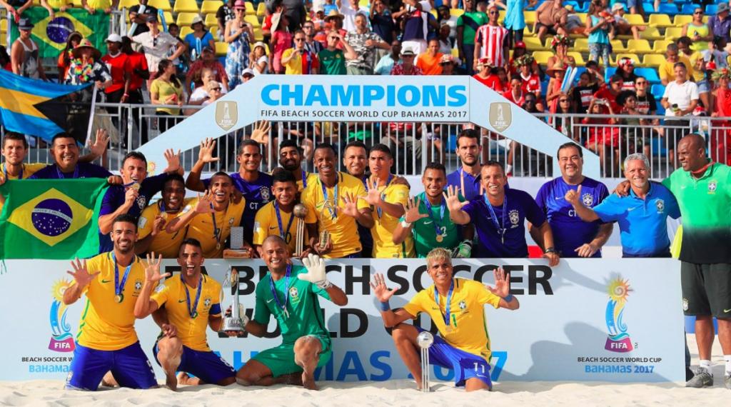 Brasil logra el pentacampeonato en el mundial de fútbol playa