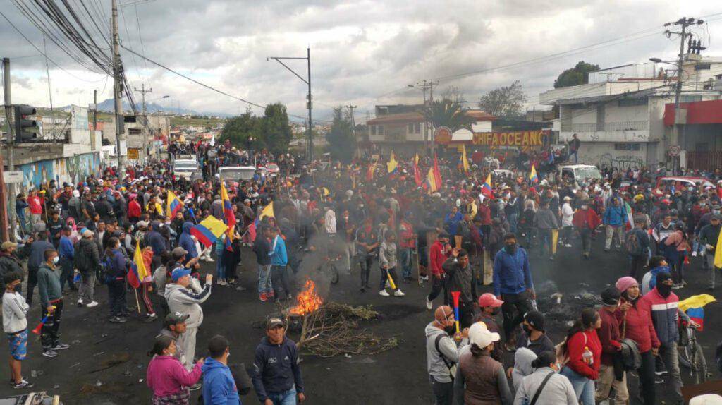 50 trabajadores en Cotopaxi fueron obligados a unirse a las protestas en Quito