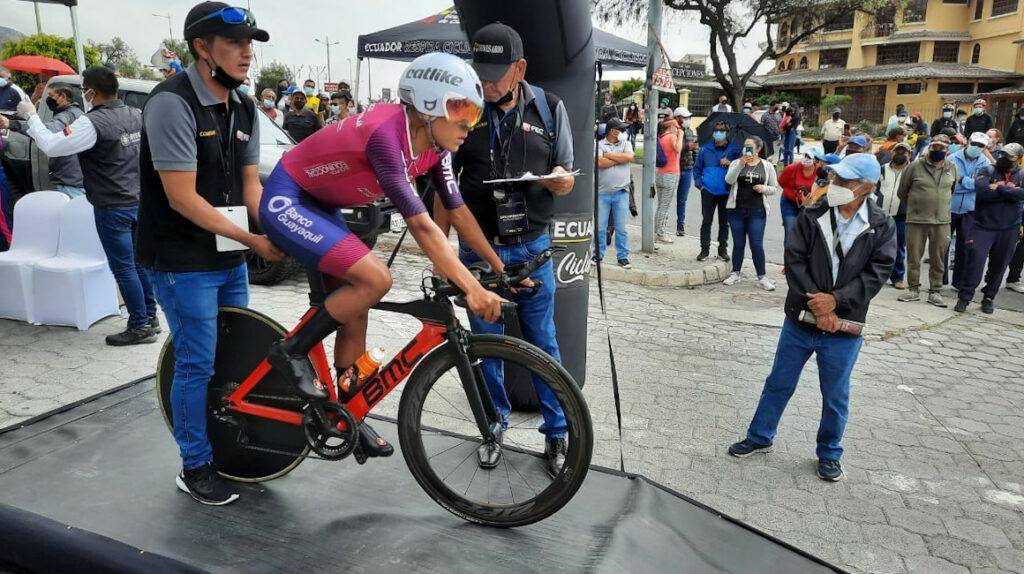 Lenín Montenegro se impuso en la prueba contrarreloj sub 23 del Campeonato Nacional de Ruta