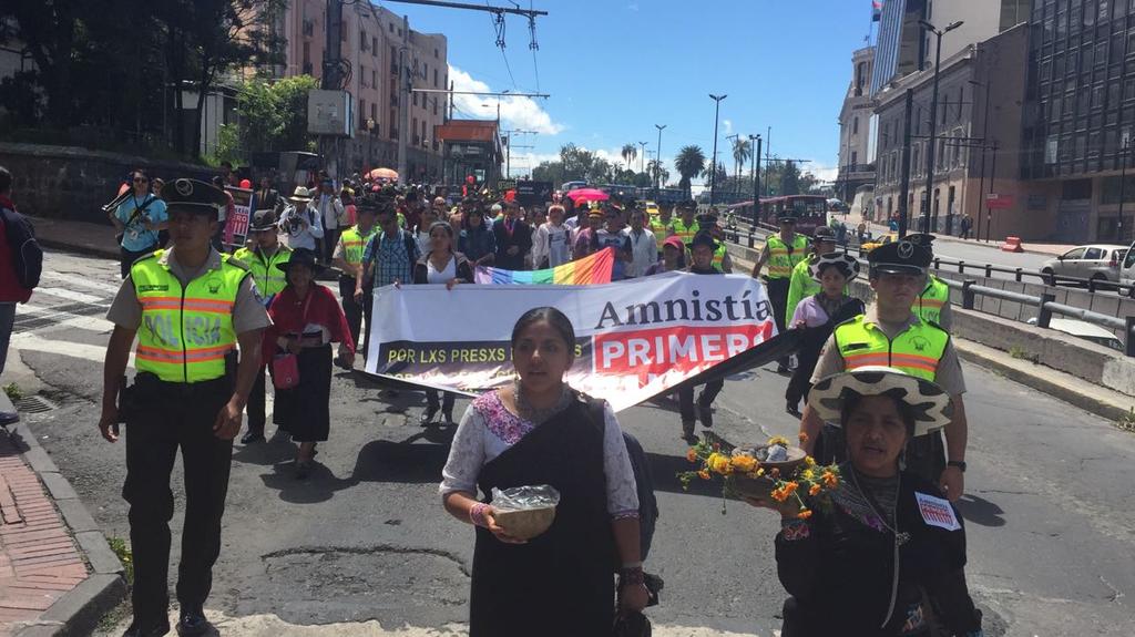 Líderes indígenas entregan pedido de amnistía e indulto en Asamblea y Ejecutivo