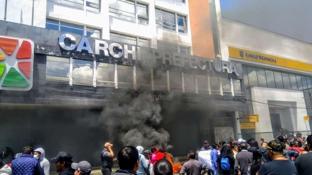 Paro provincial en Carchi se mantiene, según prefecto