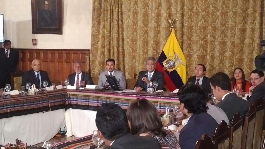 Presidente Moreno presenta nombres del frente de lucha contra corrupción