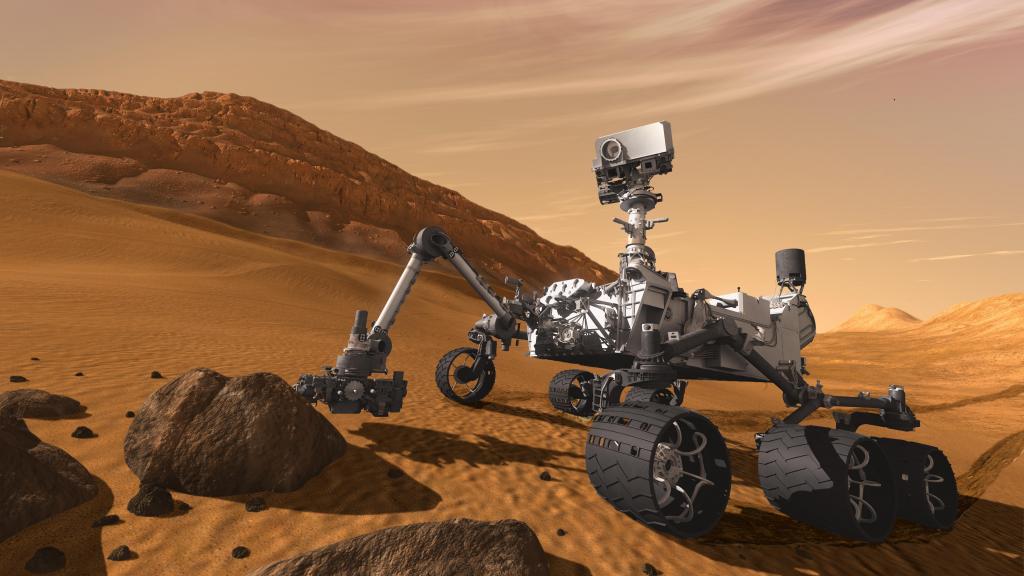 El robot Curiosity de la NASA se dispone a subir el monte Sharp de Marte